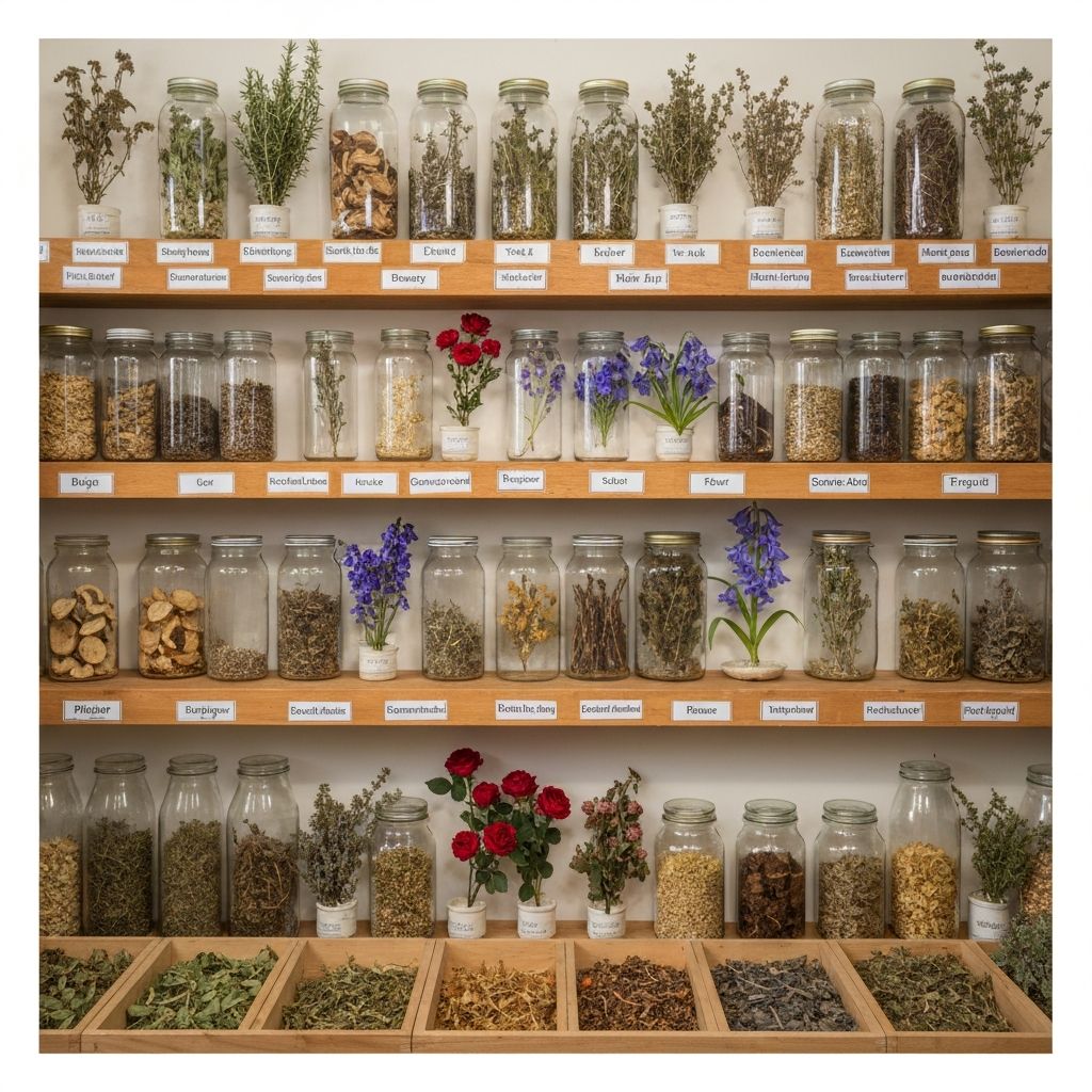 Dried herbs collection
